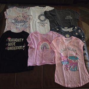 Girls T-Shirts Bundle Size 10